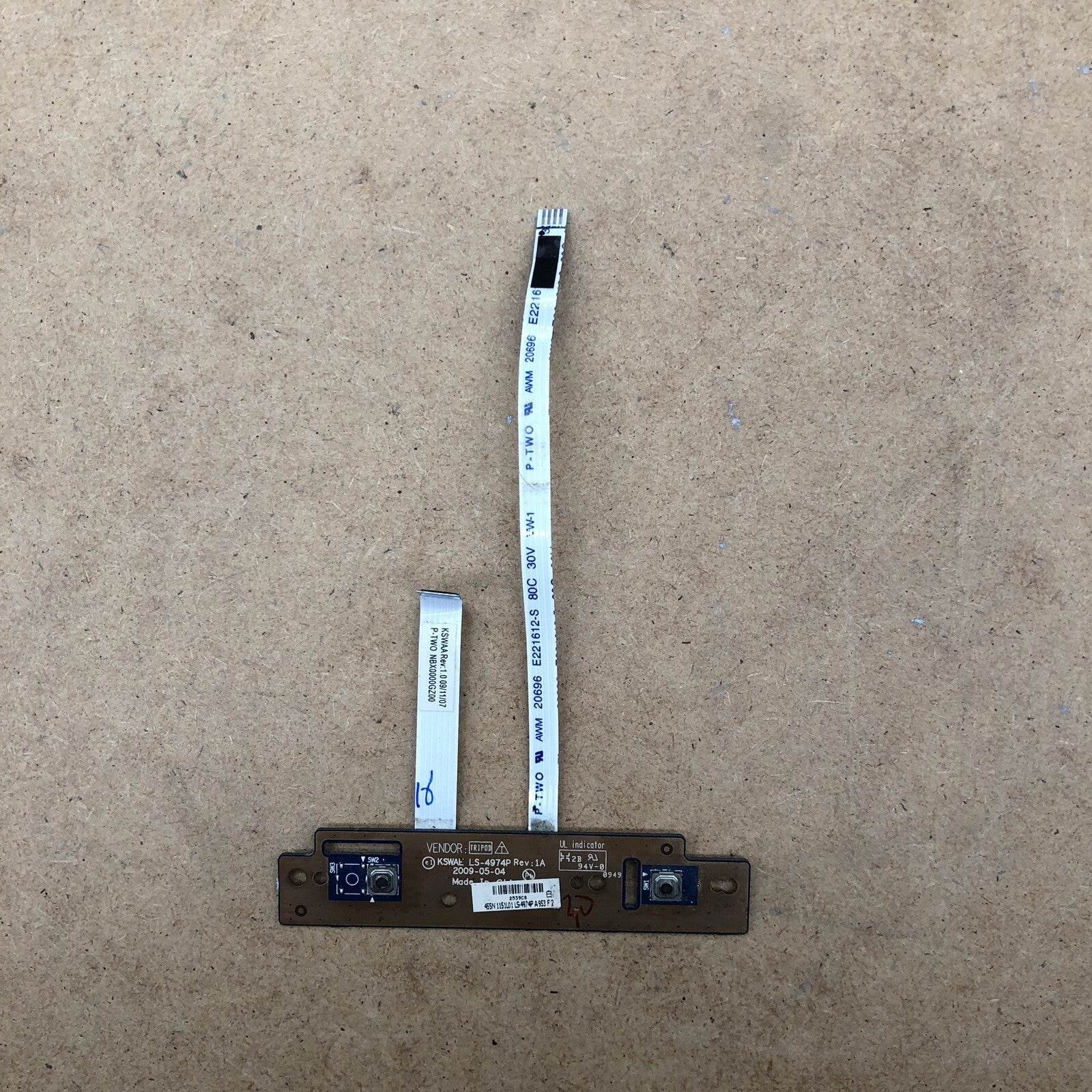 Clics touchpad  - Toshiba Satellite  L500-205 