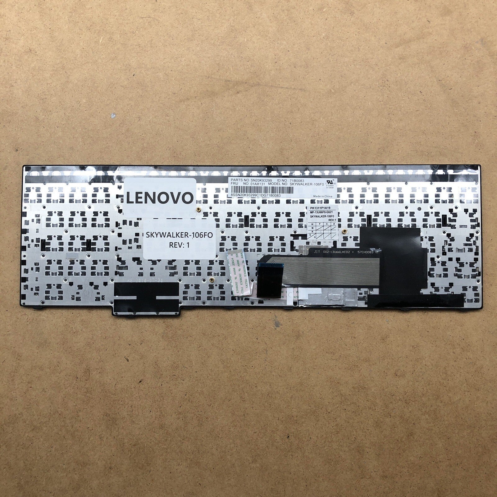 Clavier Azerty - SKYWALKER-106FO - Rev : 1 - Lenovo