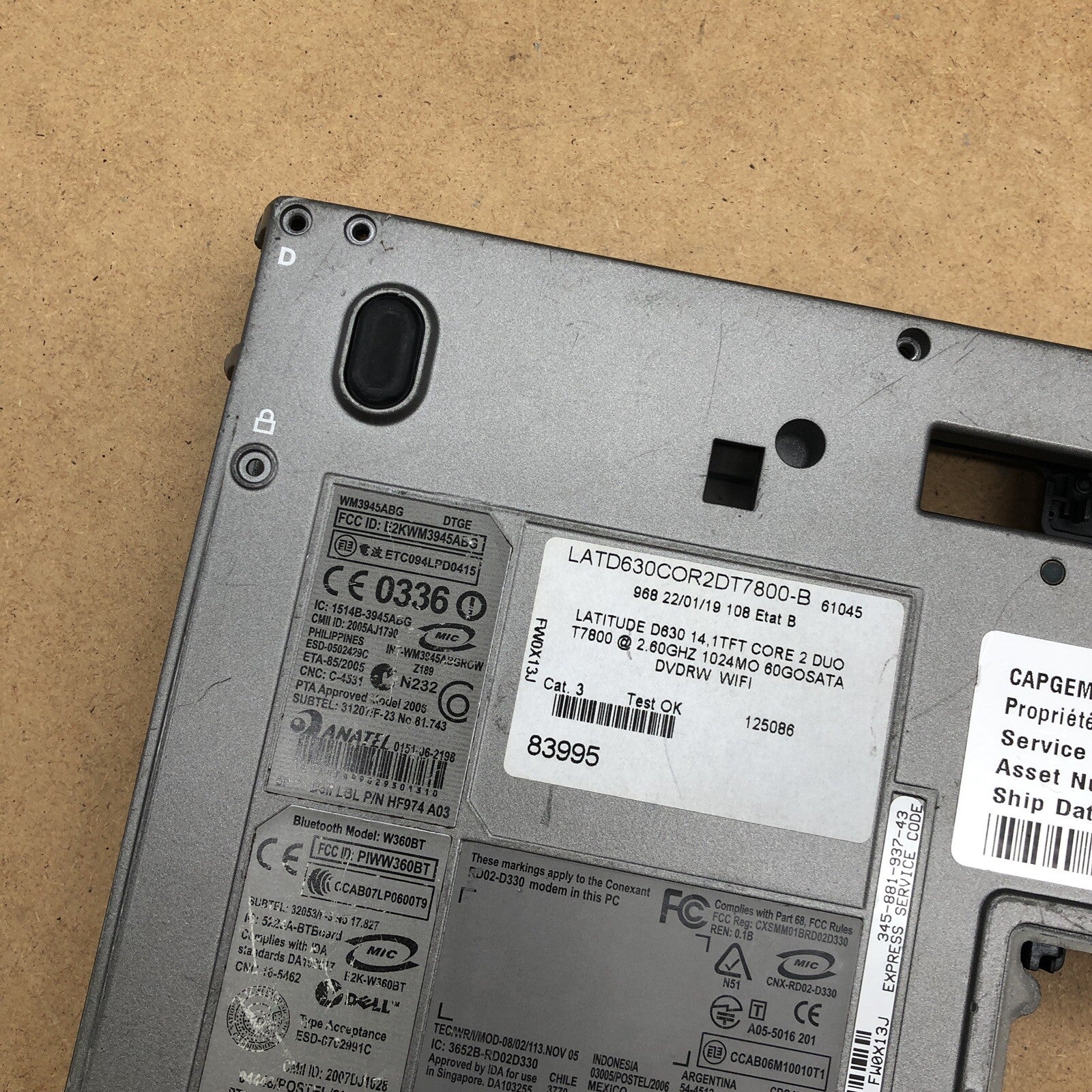 Plasturgie - Dell Latitude  D630