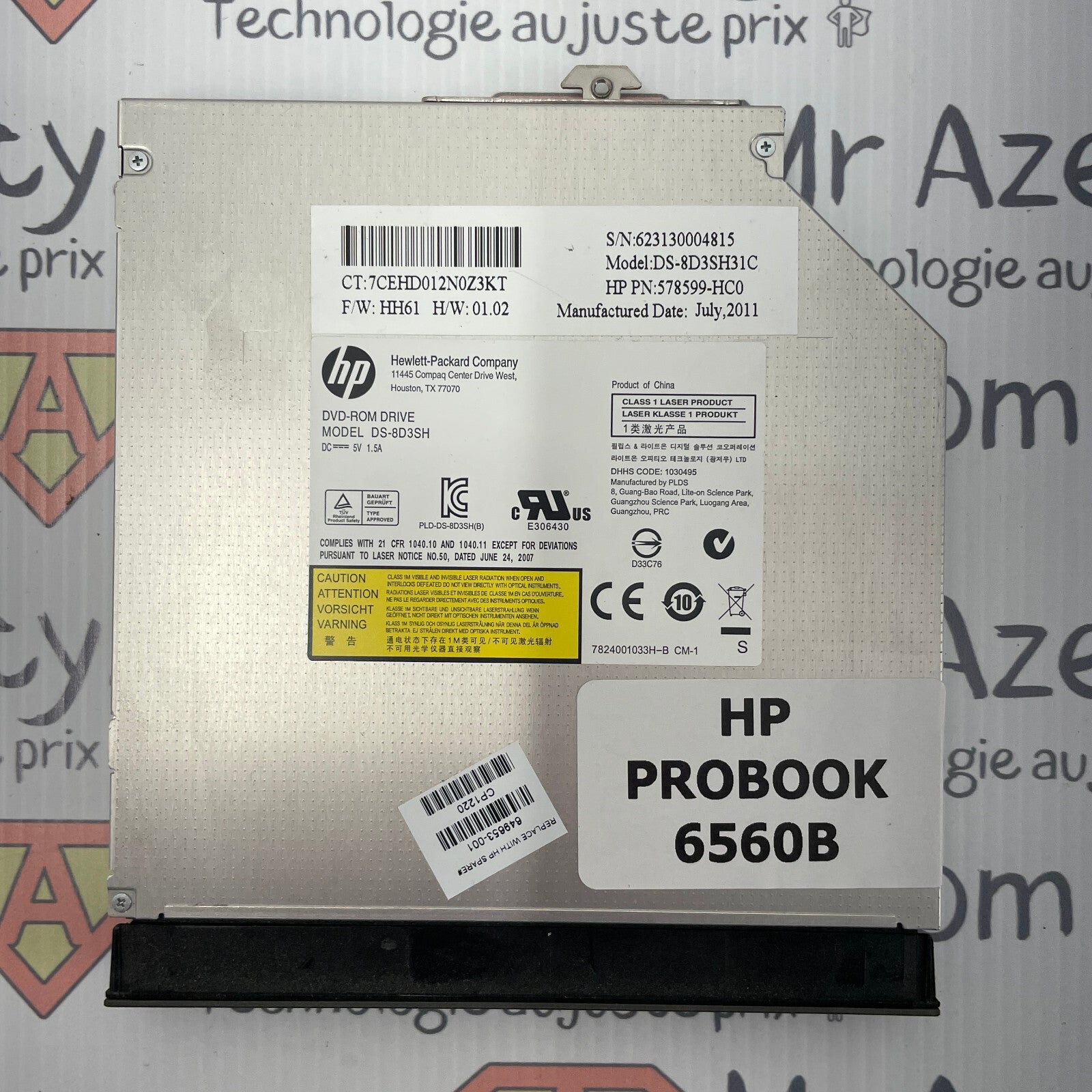 Lecteur/Graveur DVD - HP Probook 6560B