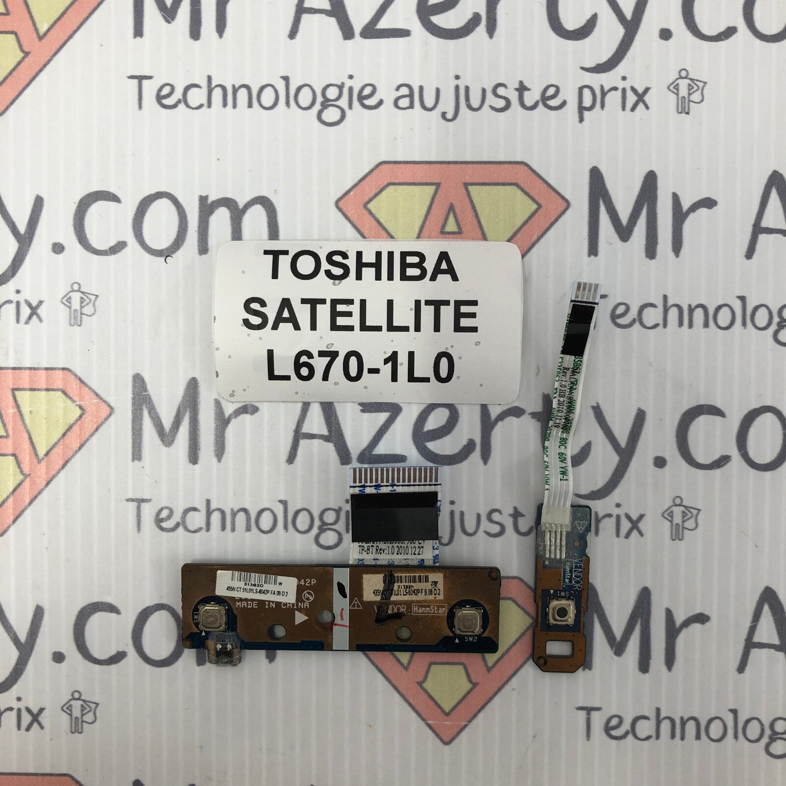 Ensemble de boutons - Toshiba Satellite L670-1L0