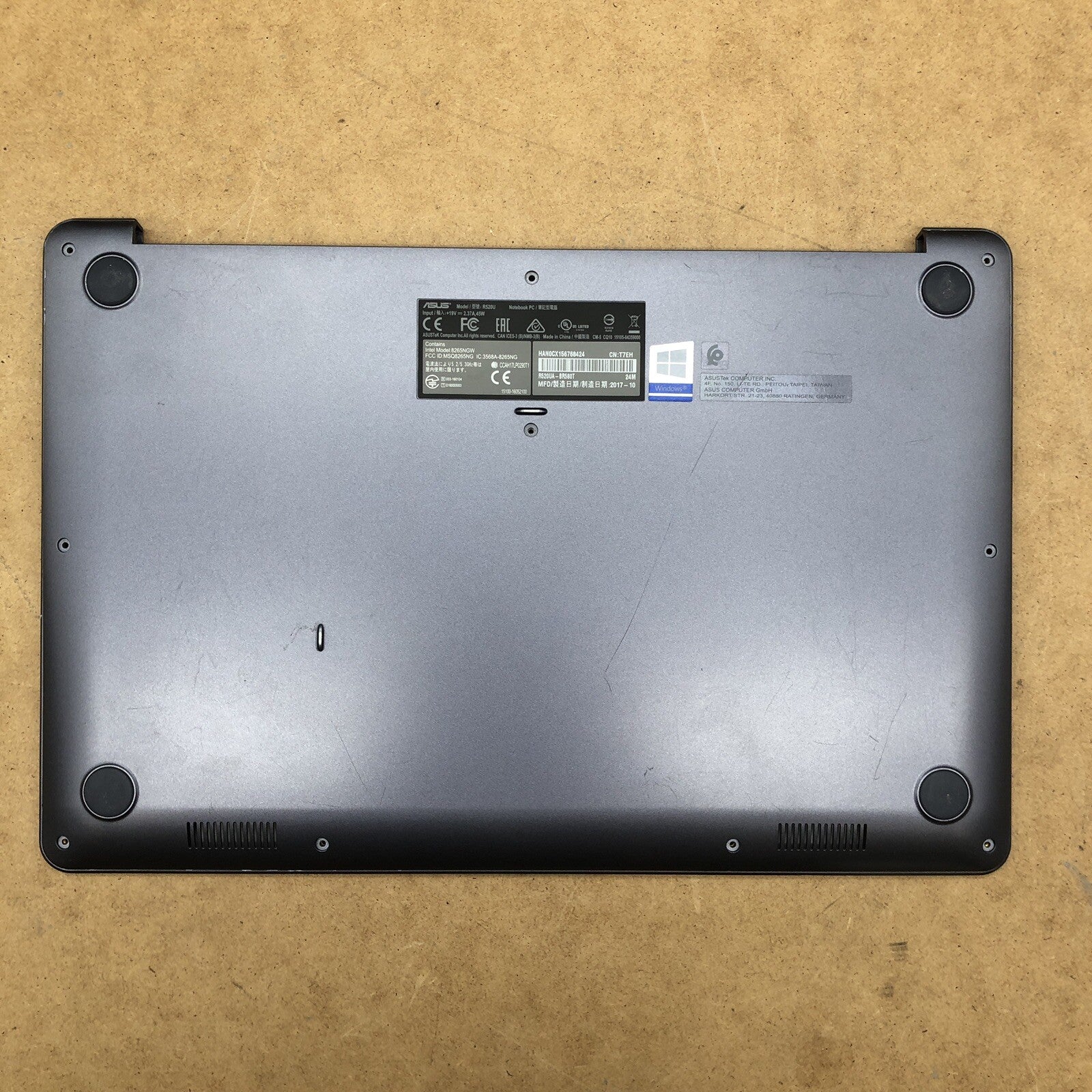 Plasturgie avec clavier azerty - Asus R520U
