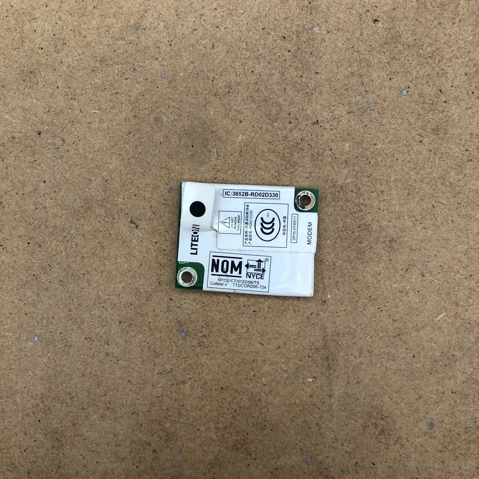 Lot de cartes wifi/media - Dell Latitude  D630
