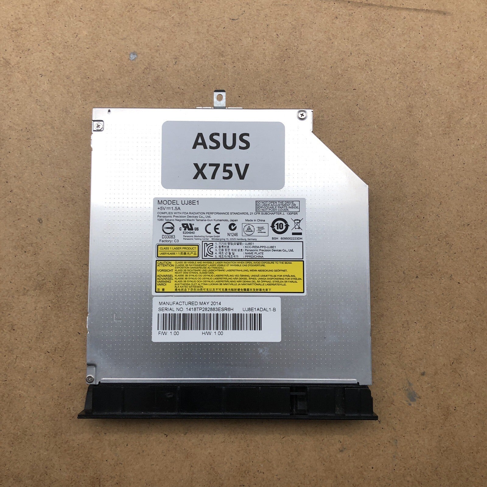 Lecteur/graveur DVD - Asus X75V