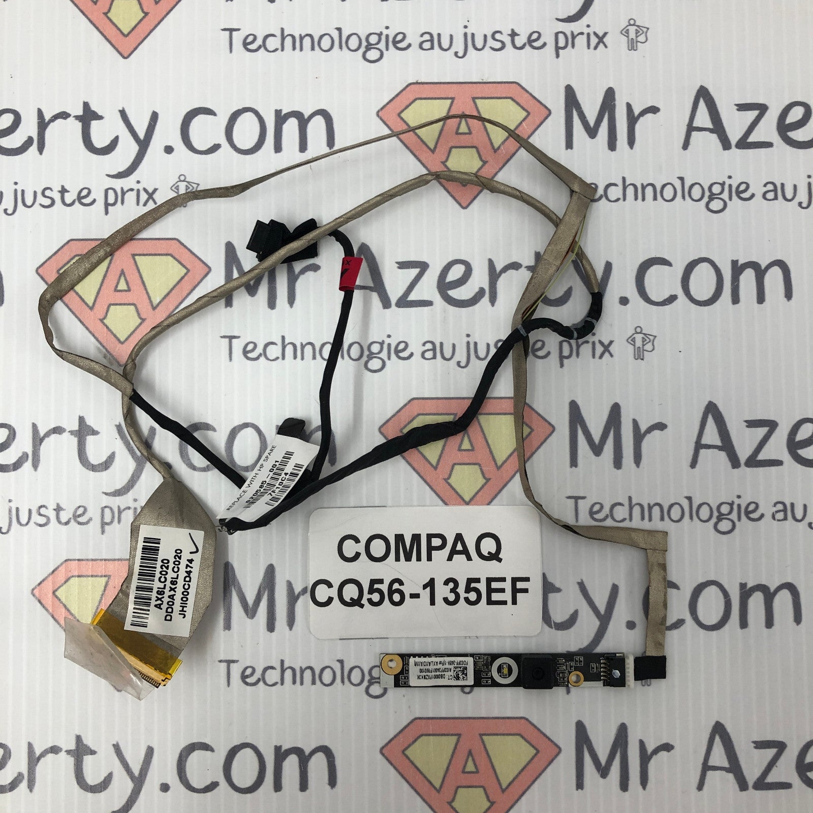 Nappe/Connecteur écran + webcam - Compaq CQ56-135EF