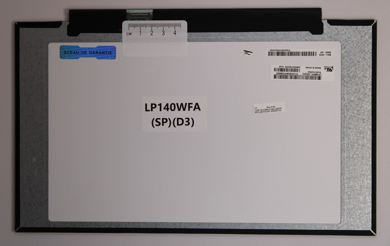 Dalle écran  type LP140WFA(SP)(D3)