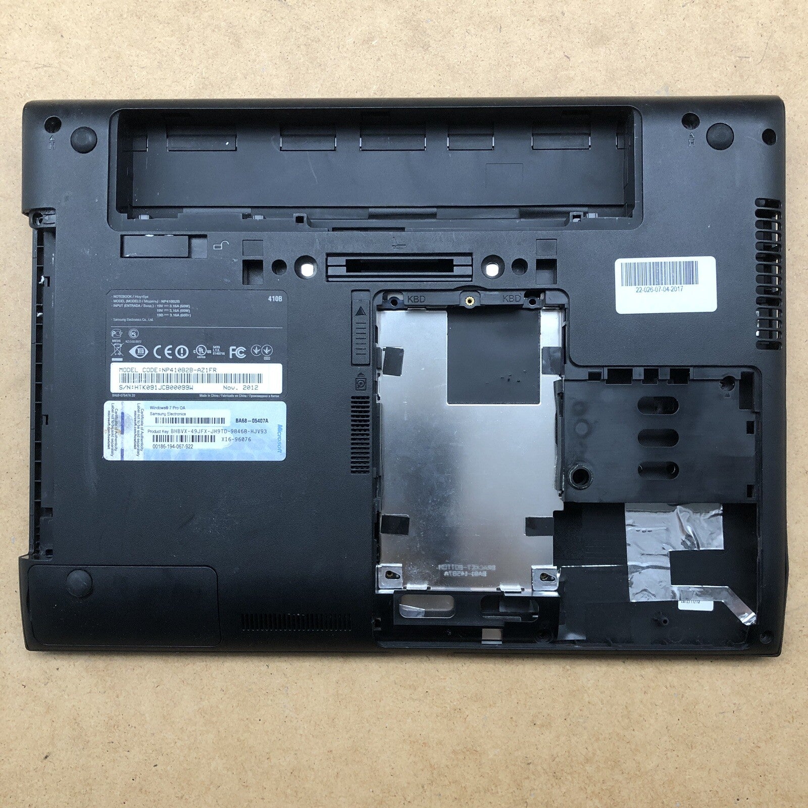 Plasturgie - Samsung NP410B2B
