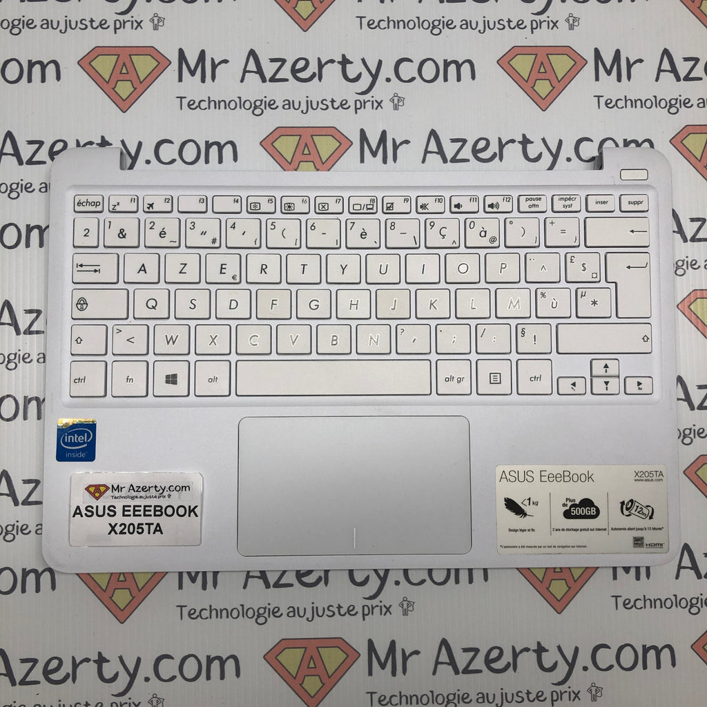 Plasturgie basse complète + clavier azerty - Asus EEEBOOK X205TA