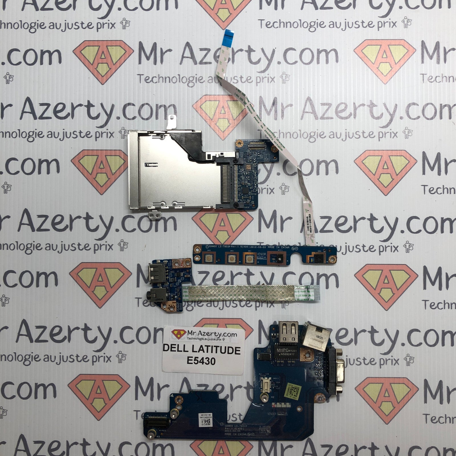 Ensemble connectique (USB - SD - LCD - webcam) - Dell Latitude E5430