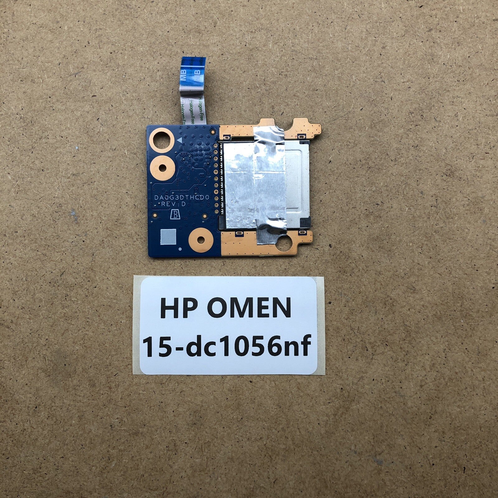 Lot de carte USB/Jack lecteur de carte - HP OMEN 15-dc1056nf