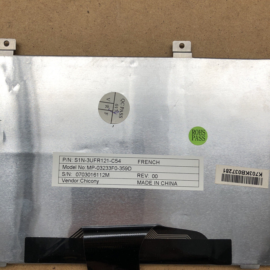 Clavier azerty - MP-03233FO-359D - Rev : 00 - MSI