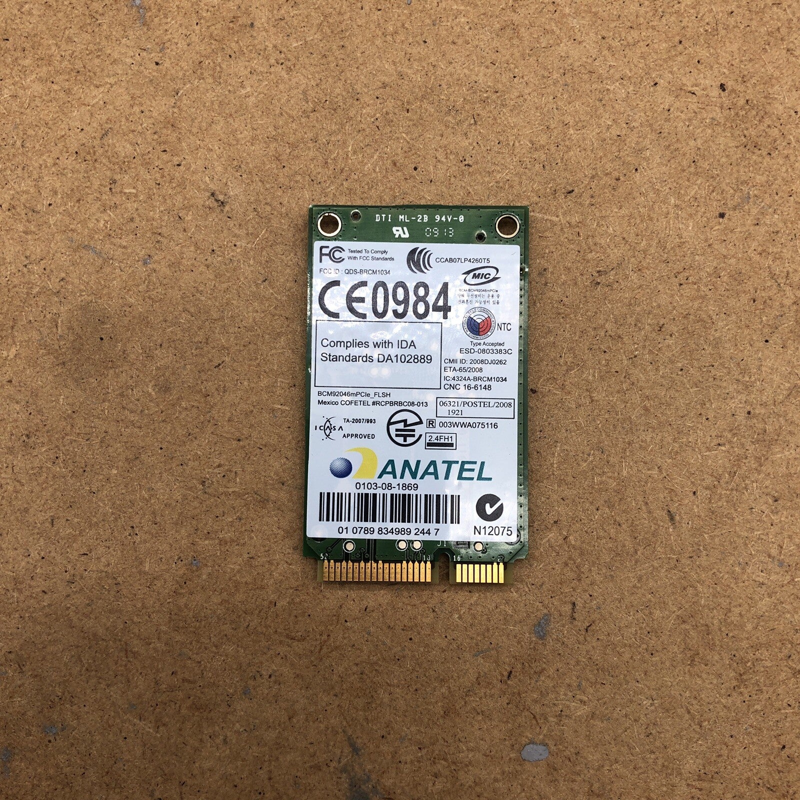 Carte ethernet et connecteur  - DELL Latitude E6400