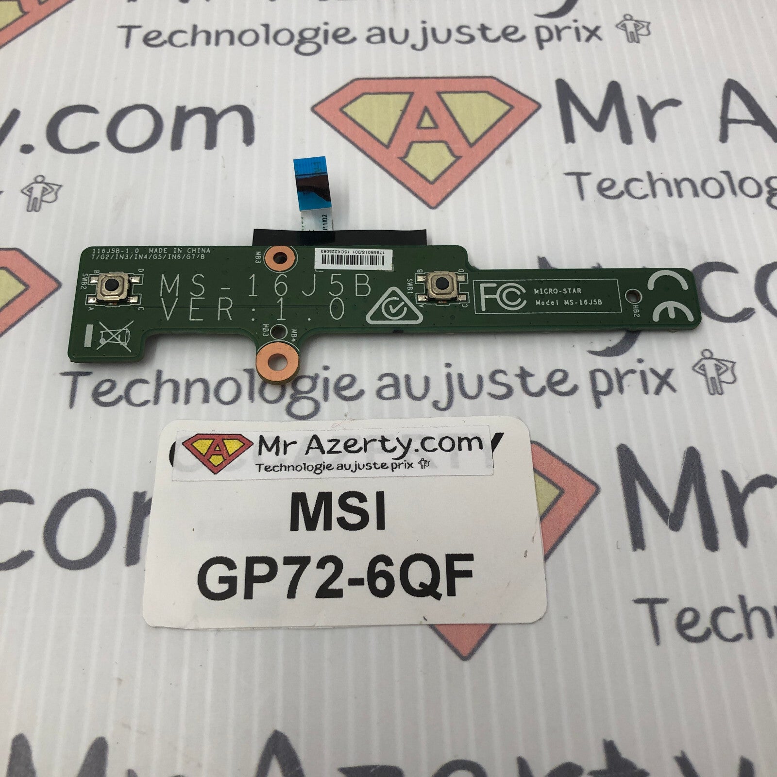 Ensemble de boutons - MSI GP72-6QF