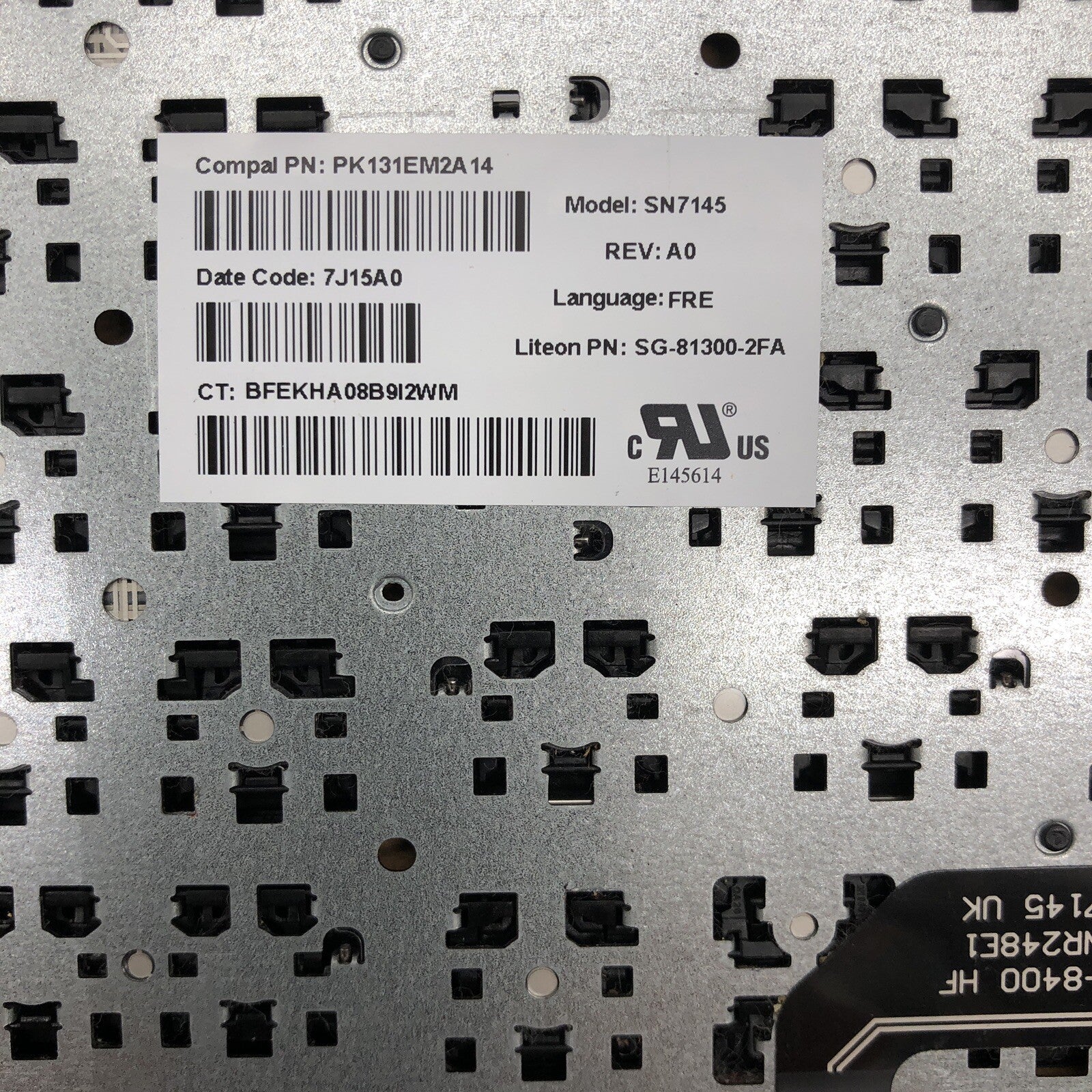 Clavier azerty - SN7145 - Rev : A0 - HP