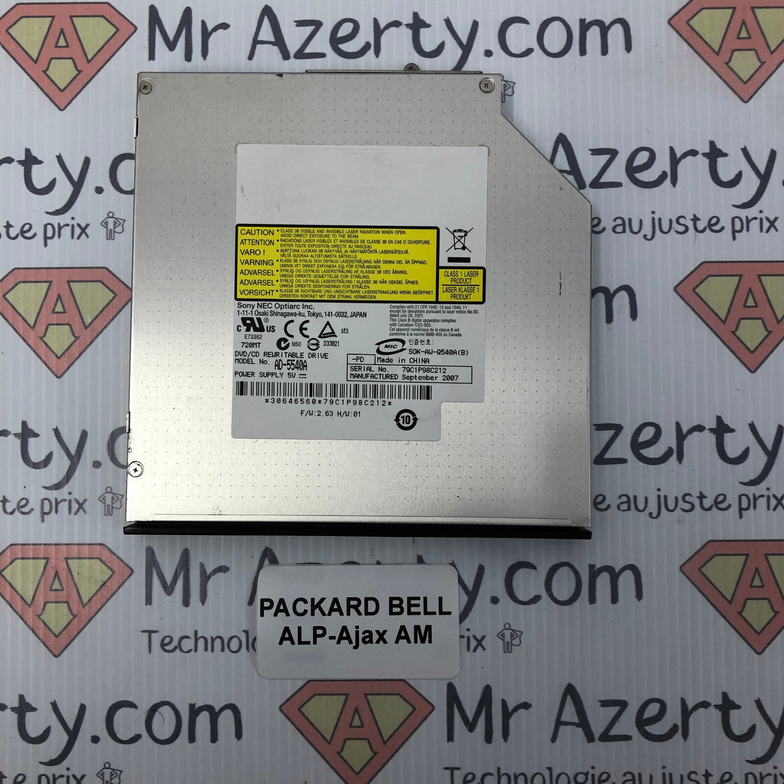 Lecteur/Graveur DVD - Packard Bell ALP-AJAX AM