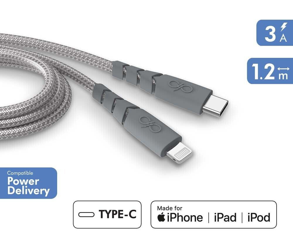 Cable USB-C / Lightnning - Force Power Ultra Rapide 3A - MFi - Garanti à vie
