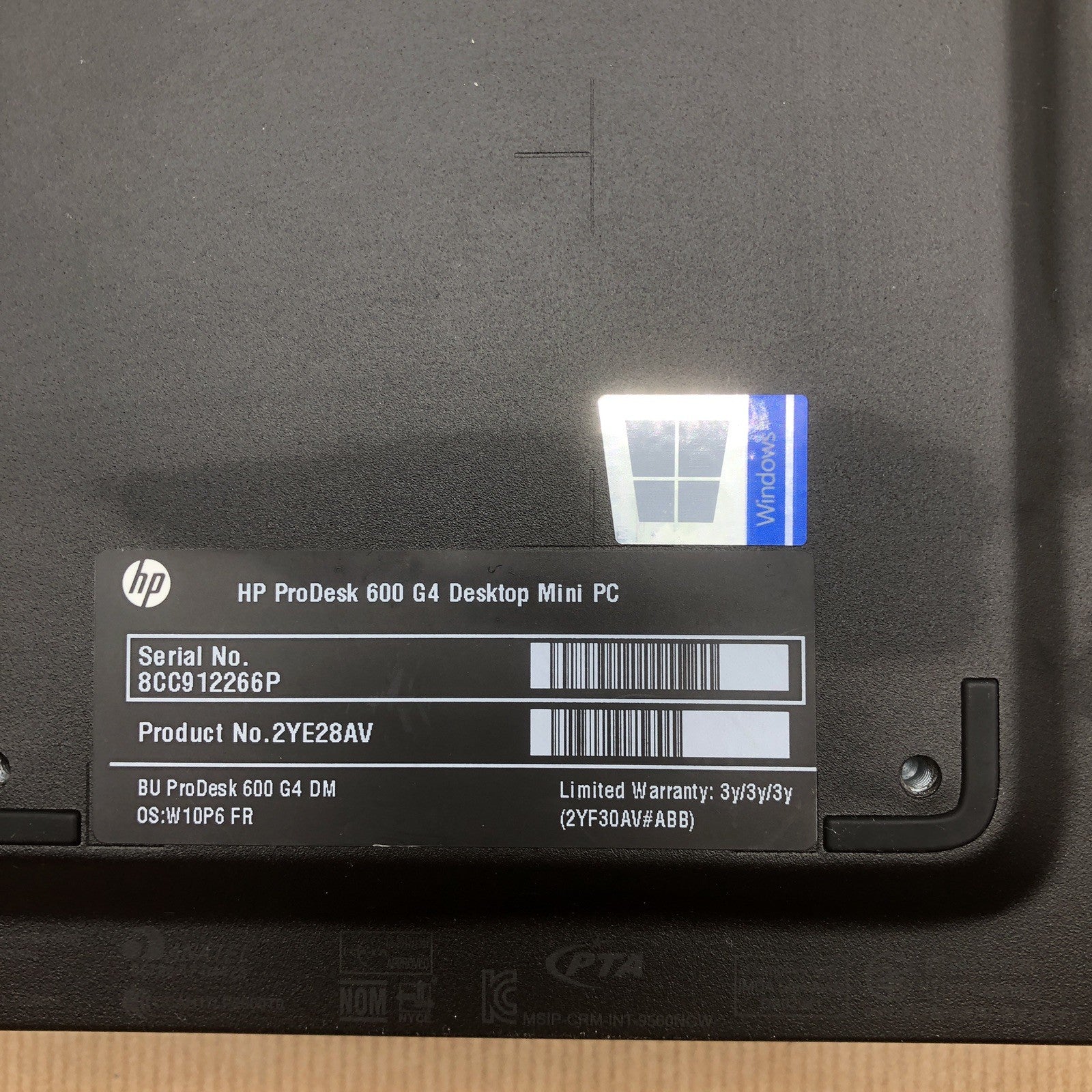 Coque plasturgie - HP ProDesk 600 G4