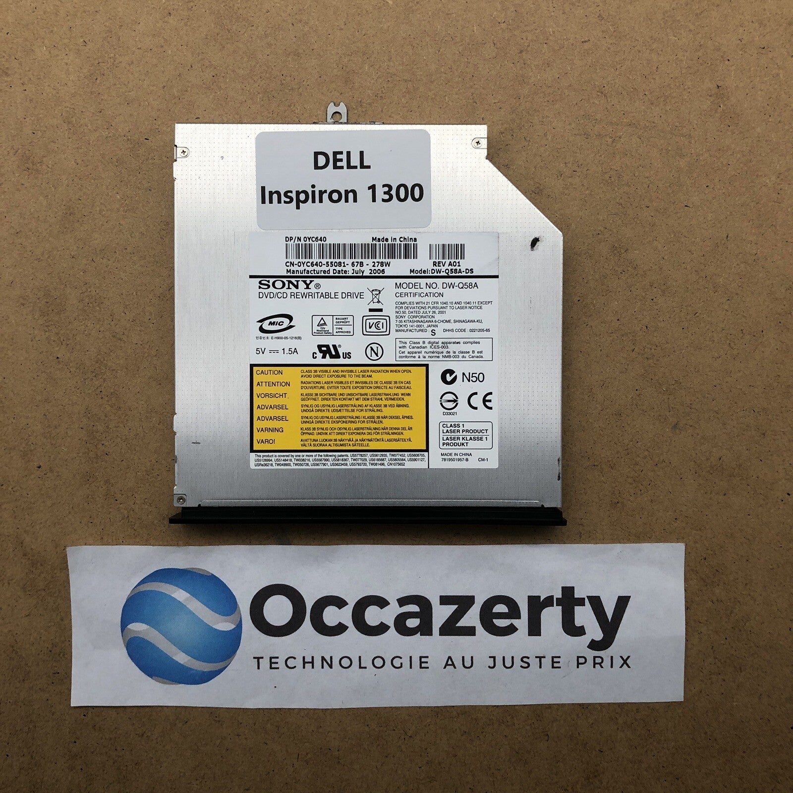 Lecteur/Graveur DVD - Dell inspiron 1300
