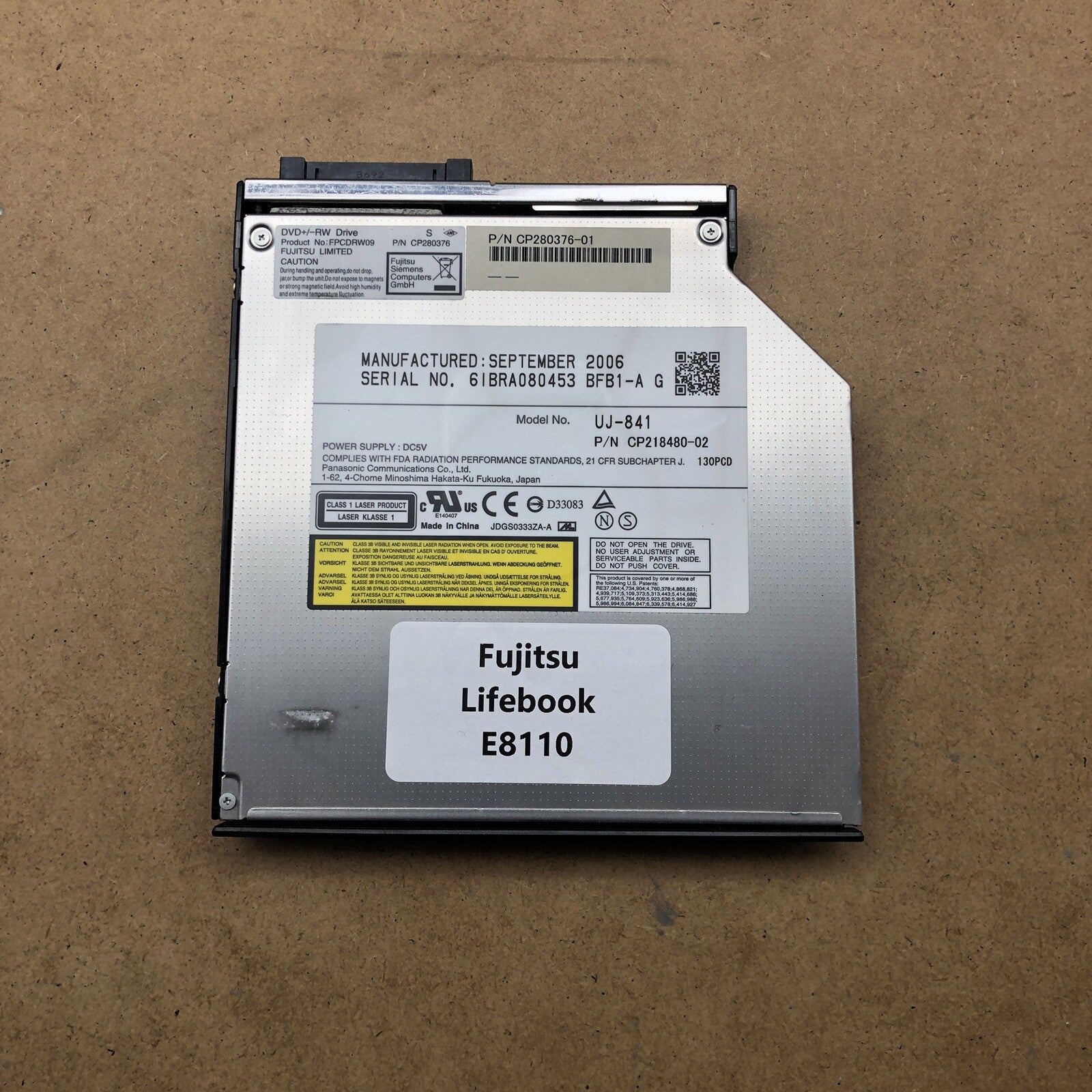 Lecteur/graveur DVD - Fujitsu Lifebook E8110