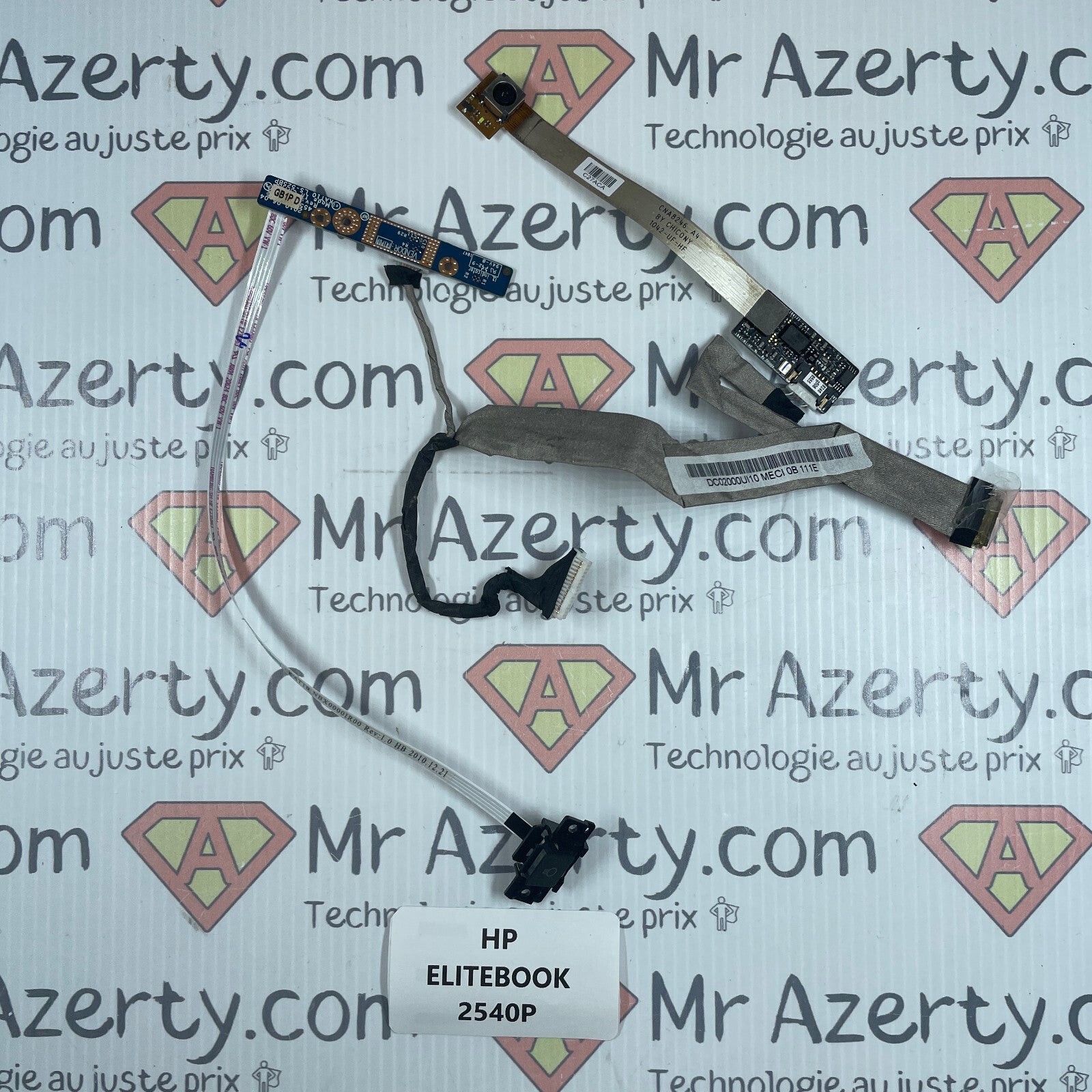 Nappe/Connecteur écran + webcam + LED - HP Elitebook 2540P