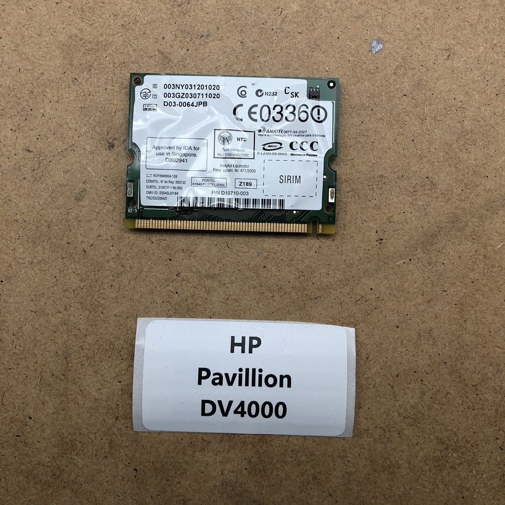 Carte wifi - HP Pavilion DV4000