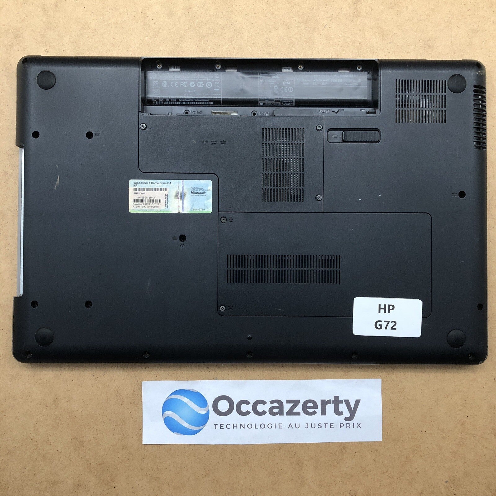 Plasturgie basse complète - HP G72