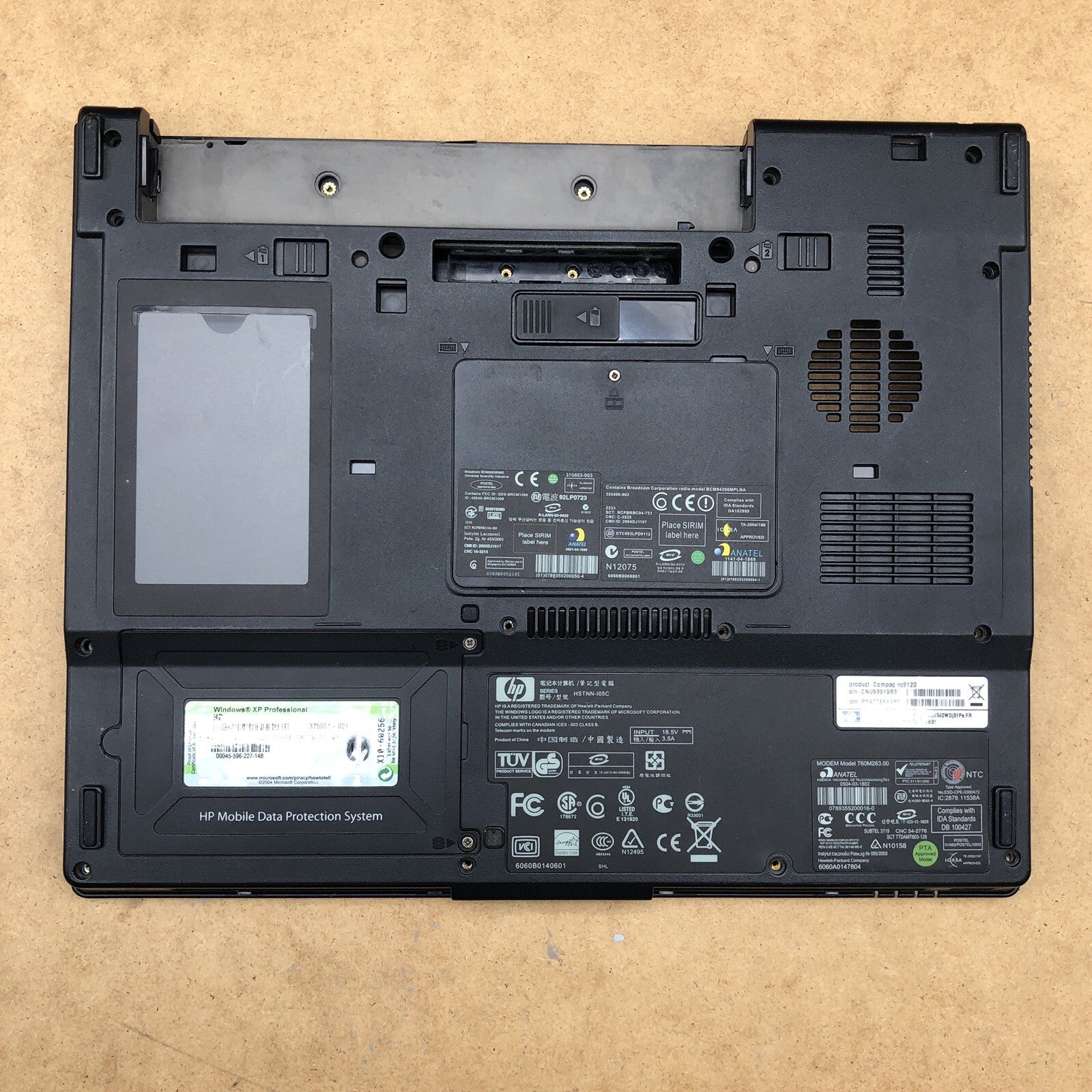Plasturgie - HP Compaq nc6120