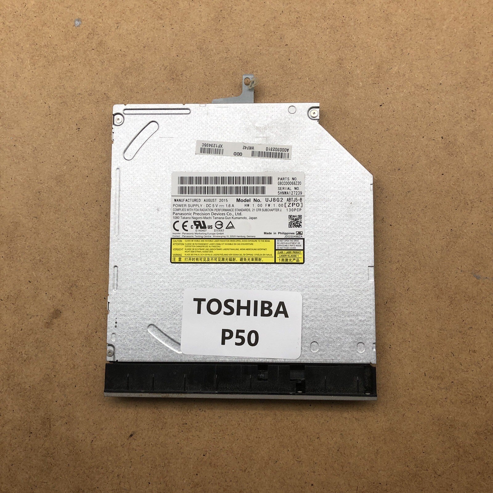 Lecteur/graveur DVD - Toshiba Satellite P50-C-18E