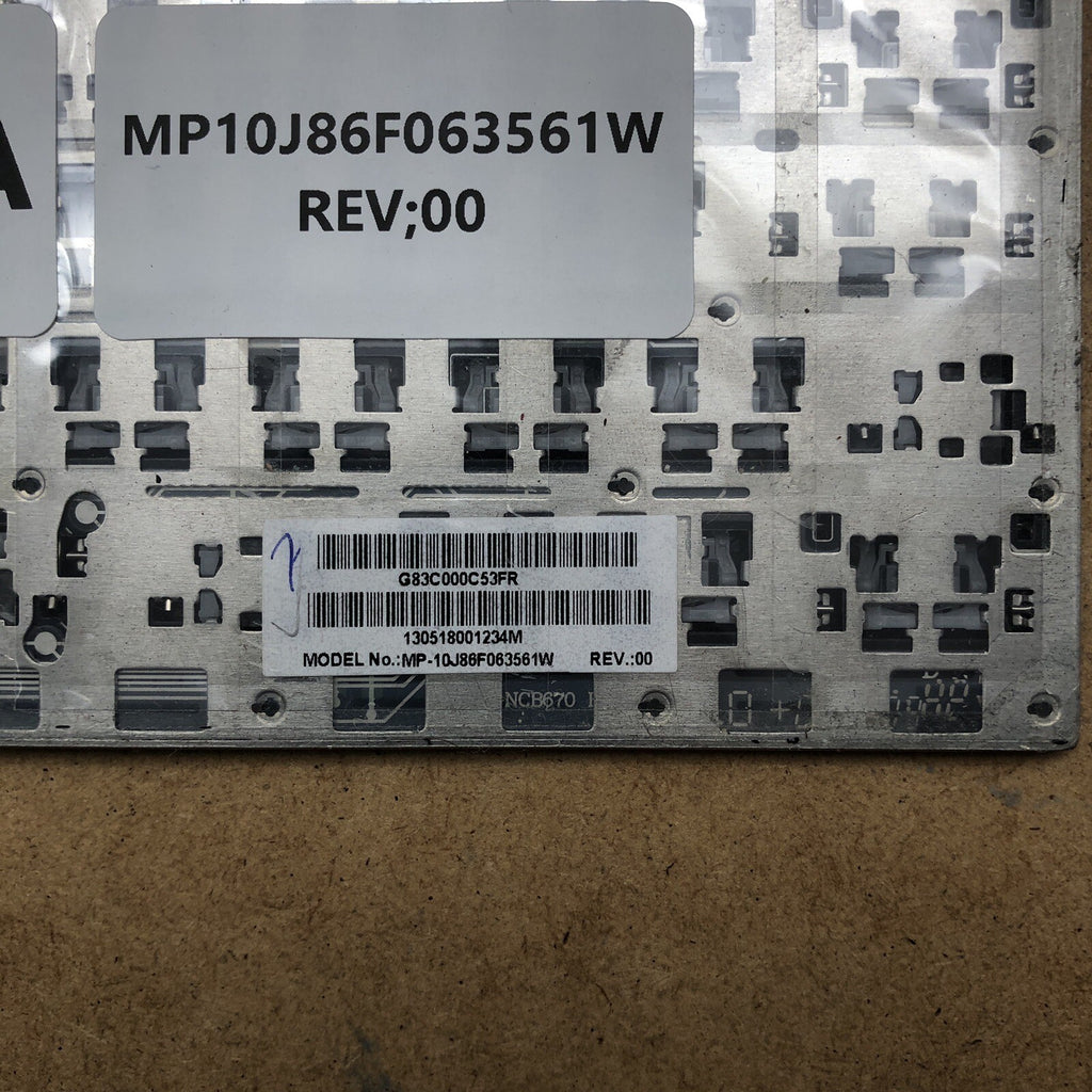 Clavier azerty - MP10J86FO63561W - Rev : 00 - TOSHIBA