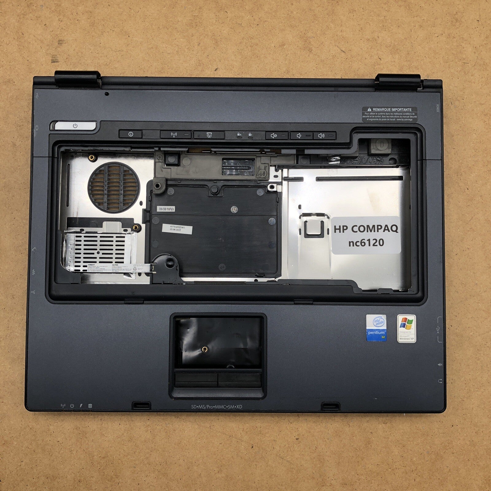 Plasturgie - HP Compaq nc6120