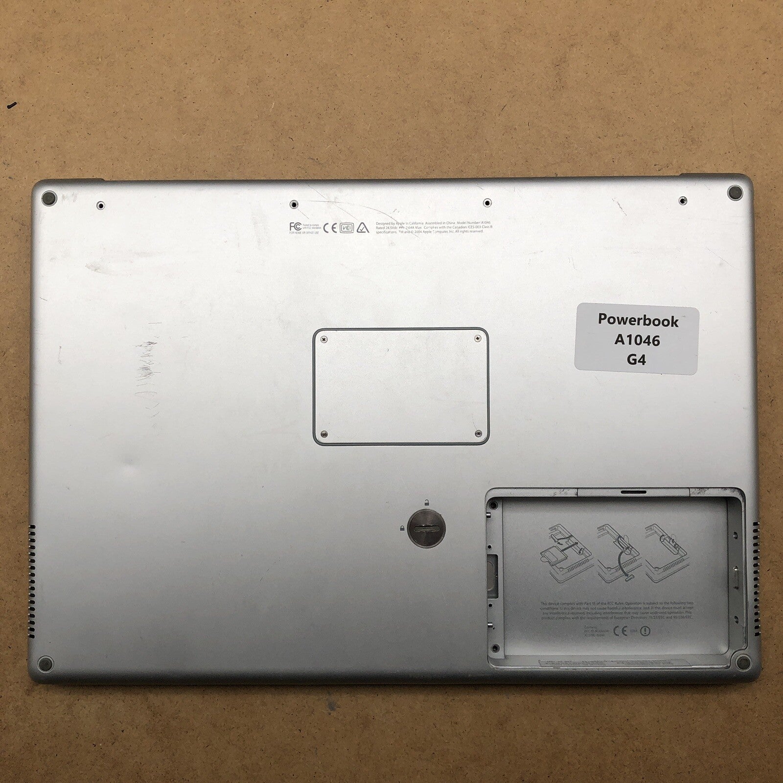 Plasturgie avec clavier azerty - PowerBook A1046 G4