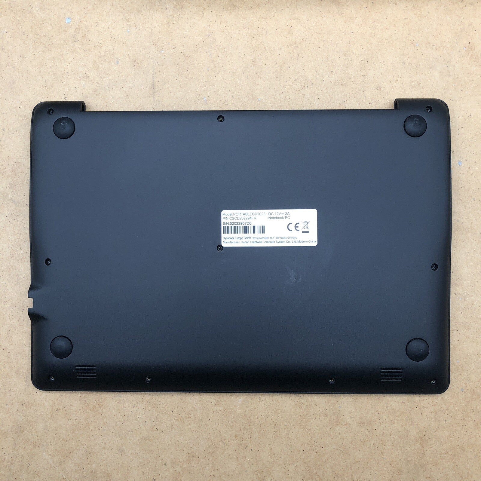 Plasturgie avec clavier azerty - Toshiba DYNABOOK