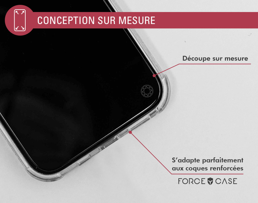 Verre Trempé Organique pour Xiaomi Redmi 12C Garantie à vie - Force Glass