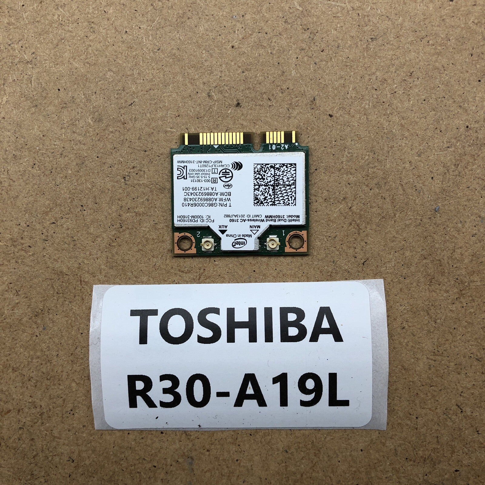 Carte wifi - Toshiba PORTEGE R30-A19L