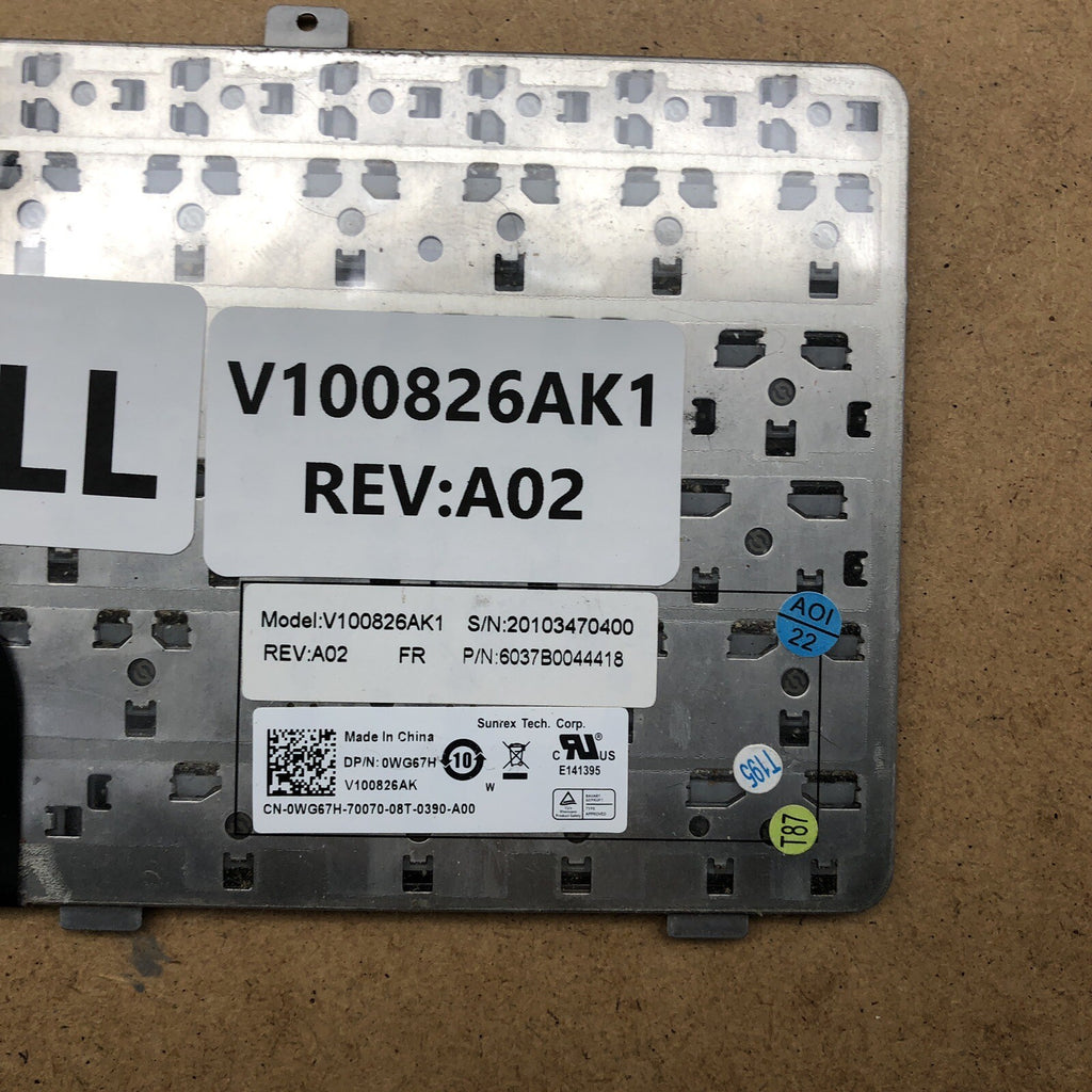 Clavier azerty - V100826AK1 - Rev : A02 - DELL