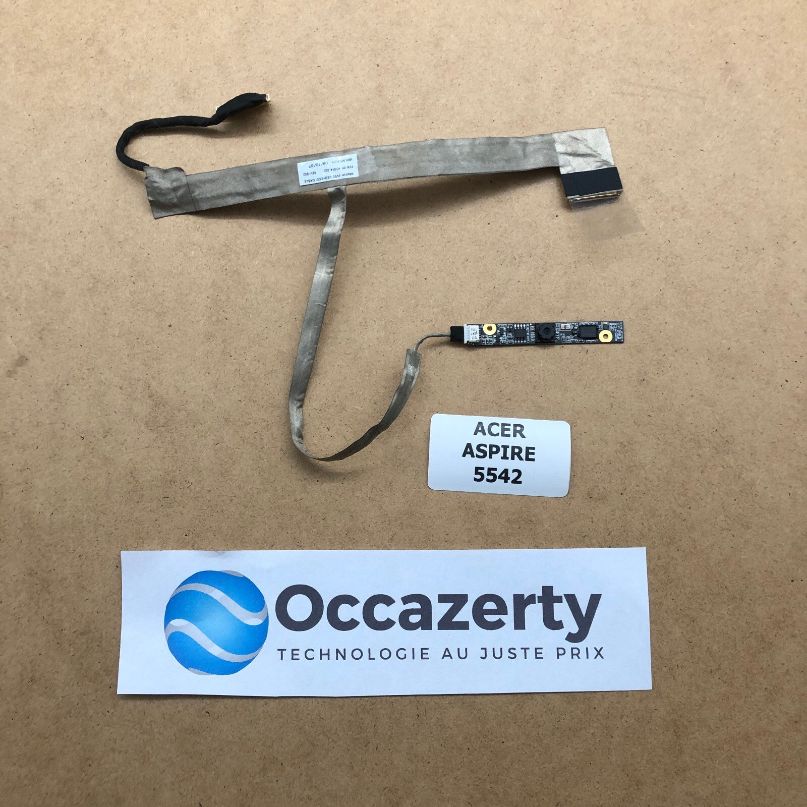 Nappe/connecteur écran + webcam - Acer Aspire 5542