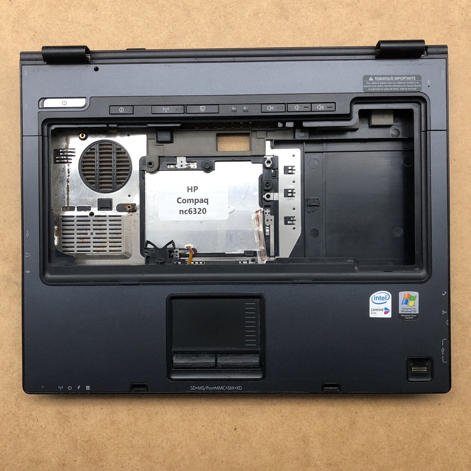 Plasturgie - HP Compaq nc6320