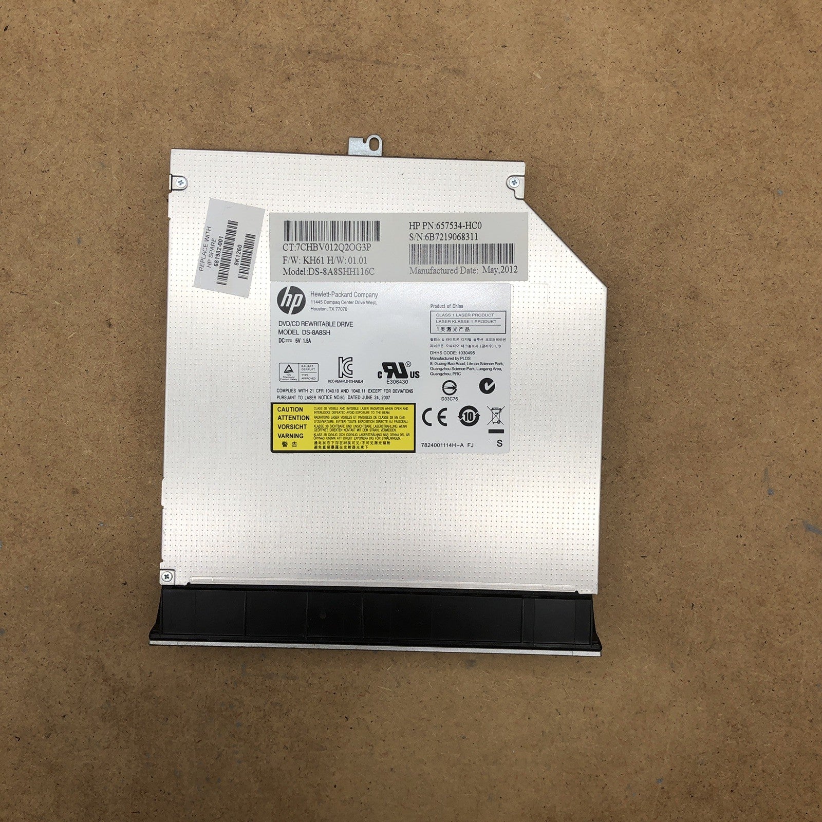 Lecteur/graveur DVD - HP Pavilion DV7 modèle : TPN6-W109