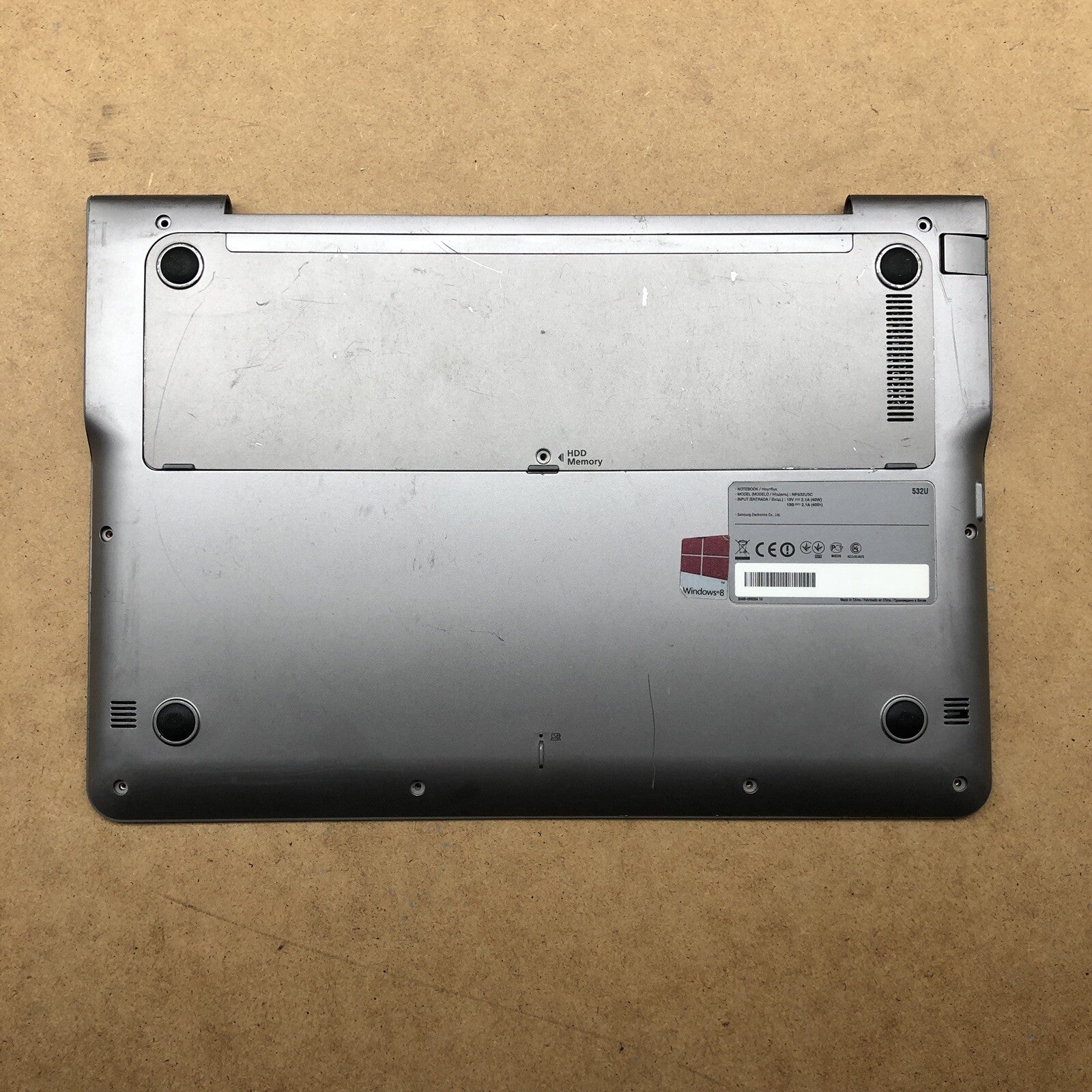 Plasturgie Basse complète + clavier azerty - Samsung Notebook Série 5 ultra 532U