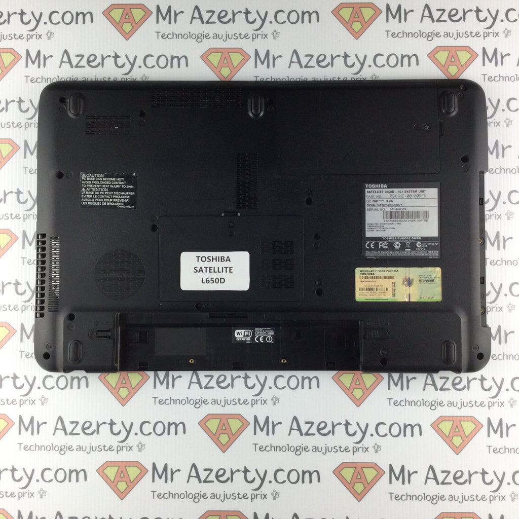 Plasturgie basse complète - Toshiba Satellite L650 (2)