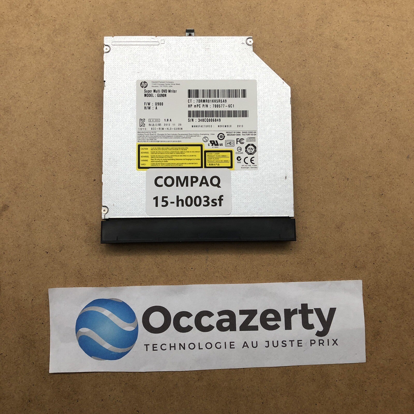 Lecteur/Graveur DVD - HP COMPAQ 15-h003sf
