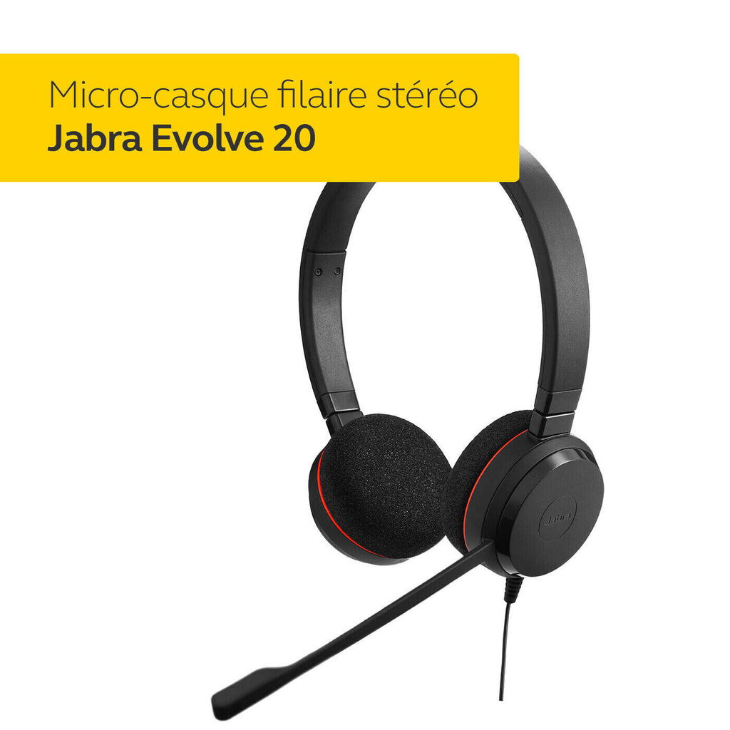 Jabra Evolve 20 UC Casque  Stereo - NEUF