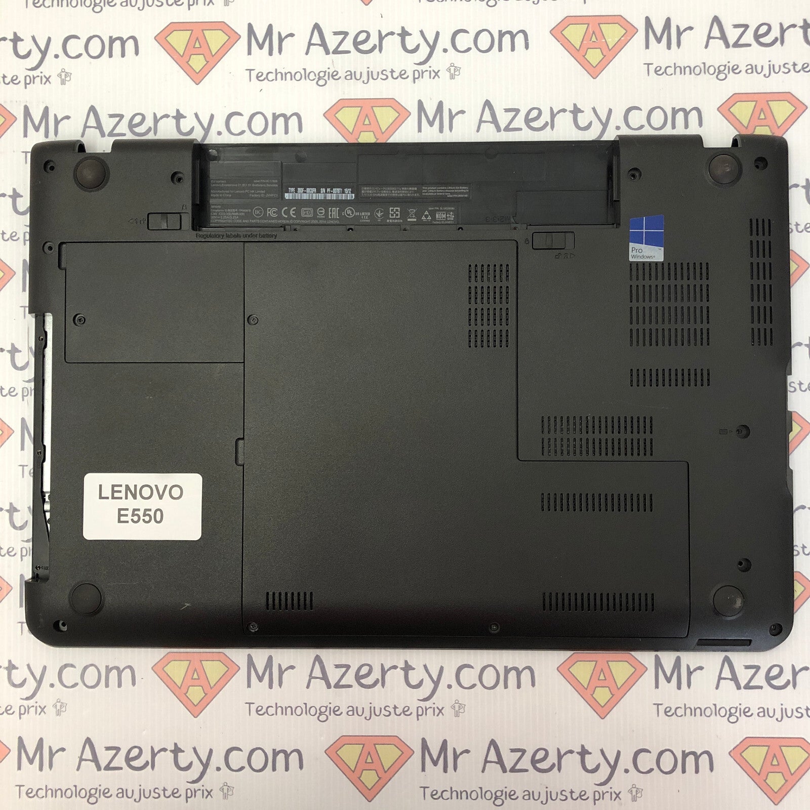 Plasturgie Basse complète azerty - Lenovo E550