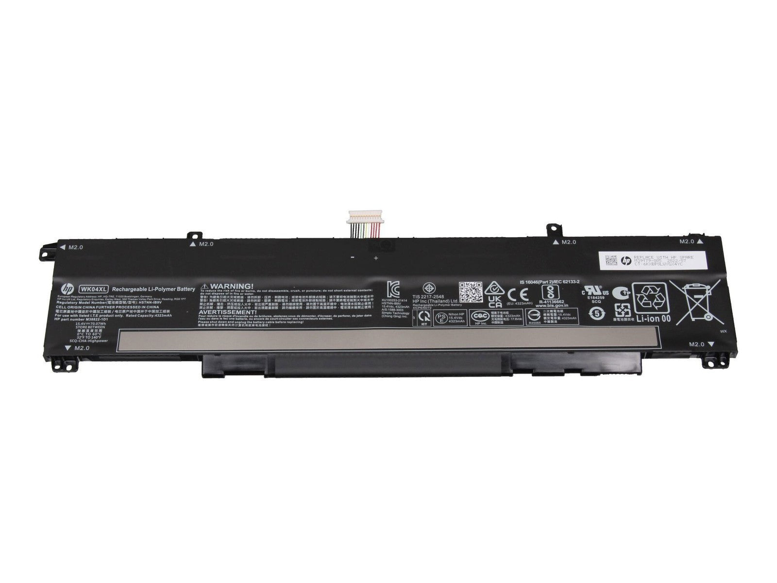 HP WK04XL Batterie originale 70,07Wh - occasion