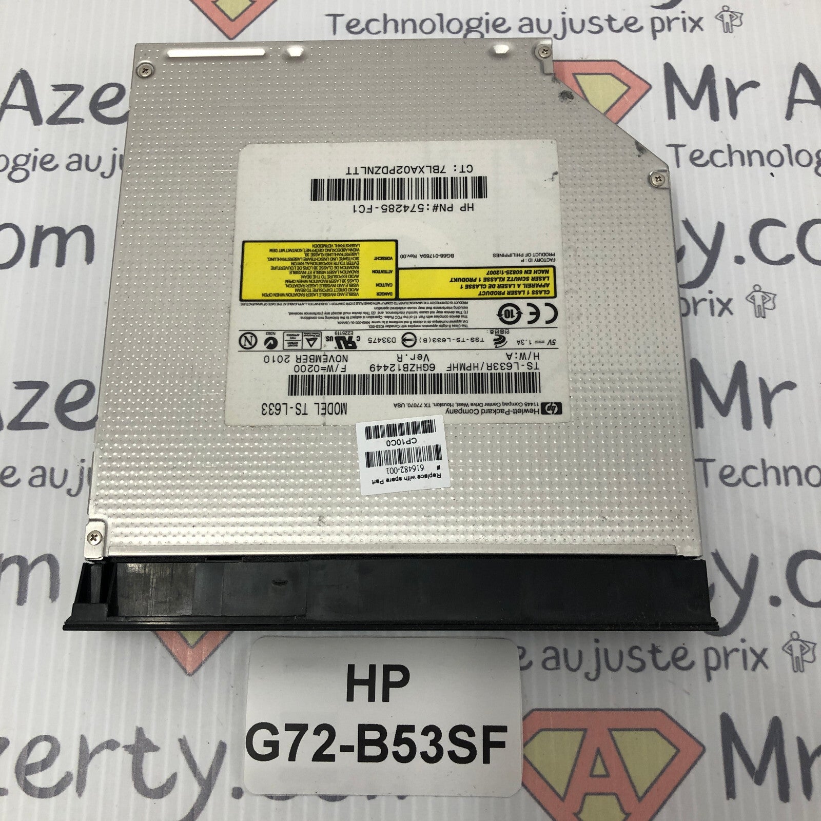 Lecteur/Graveur DVD - HP G72-B53SF