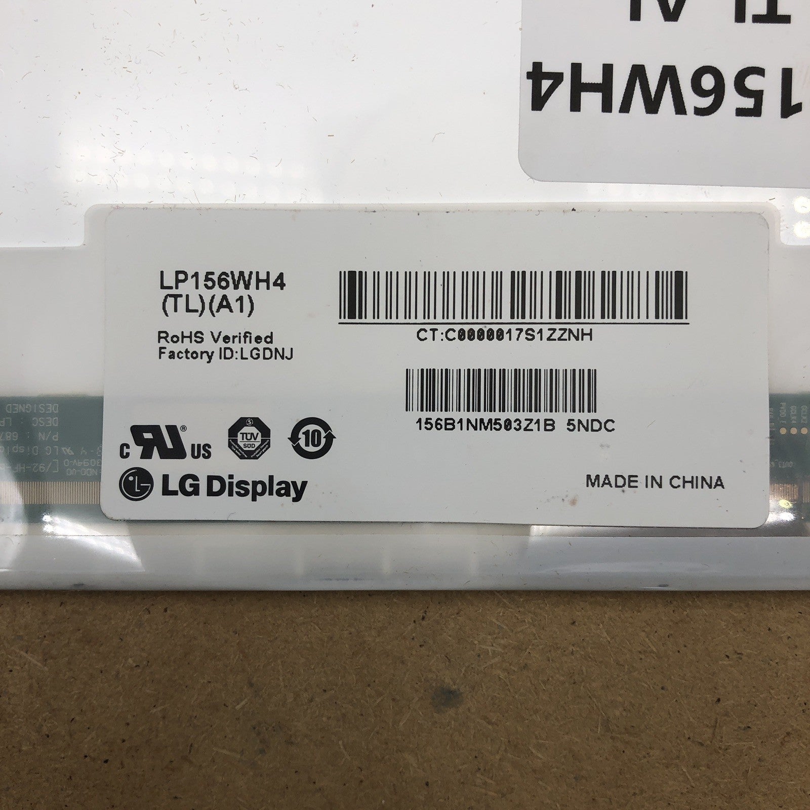 Dalle écran type LP156WH4 (TL)(A1) - 1