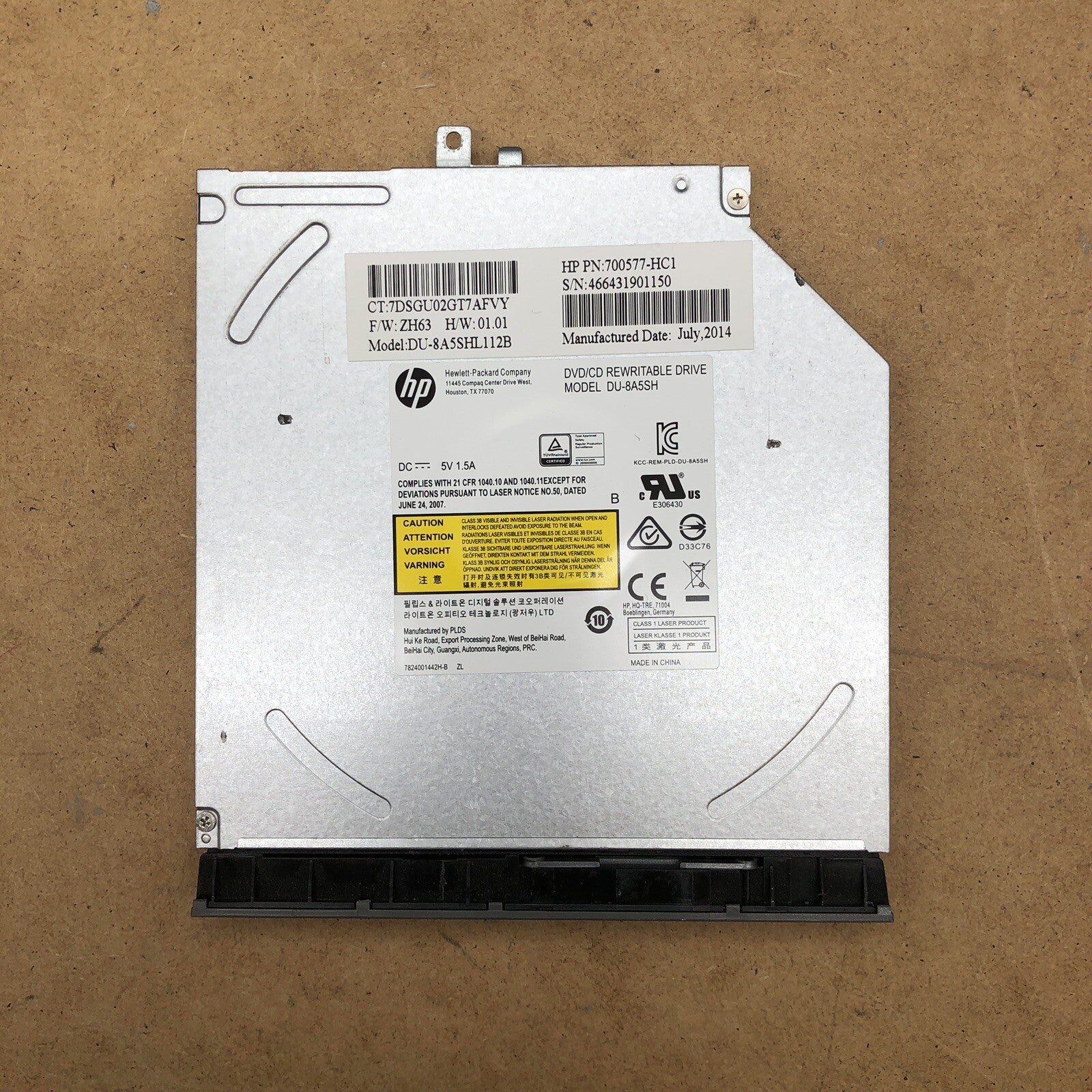 Lecteur/Graveur DVD - HP Probook 450G2