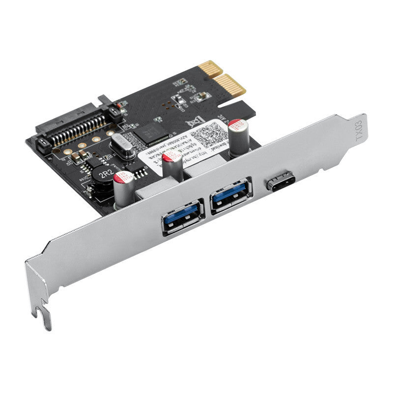 IDSONIX - Carte contrôleur PCI-E (2 ports USB 3.0 Type-A + 1 port USB-C) - NEUF