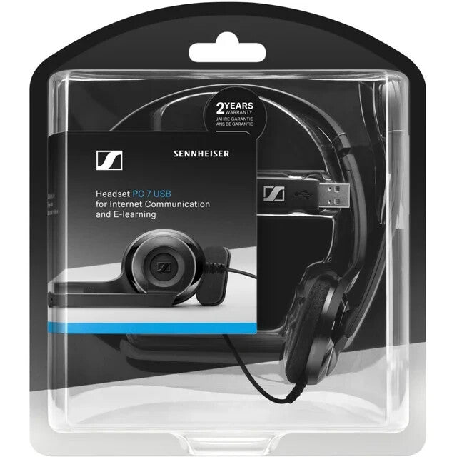 Casque Sennheiser PC 7 USB Micro-casque VoiP au port USB pour PC / Mac - NEUF