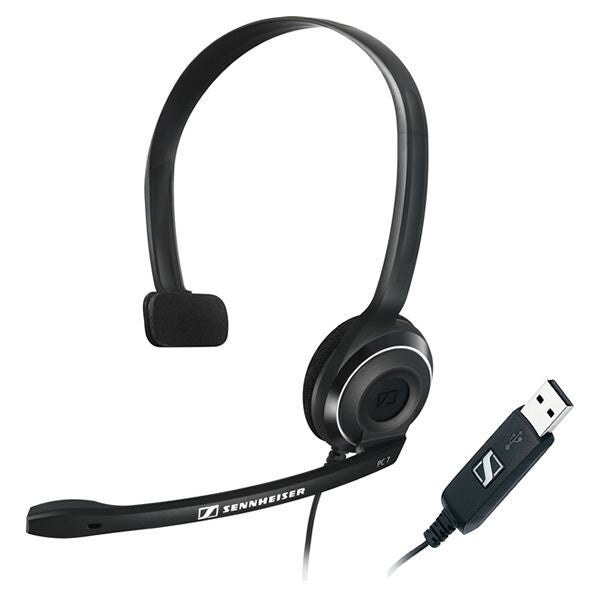 Casque Sennheiser PC 7 USB Micro-casque VoiP au port USB pour PC / Mac - NEUF